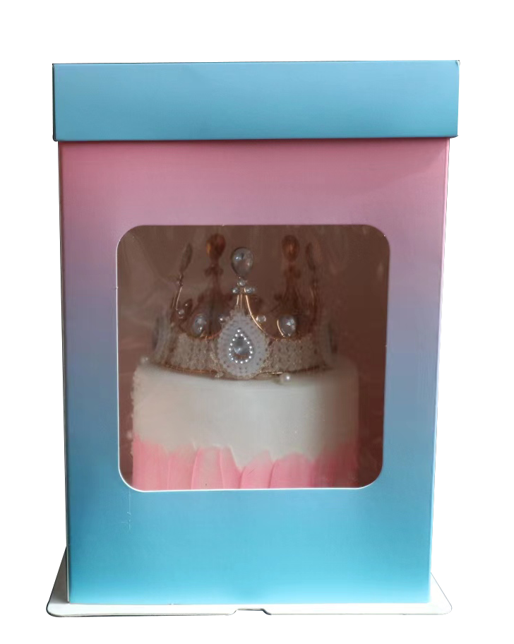 Cake Box Pink and  Blue 