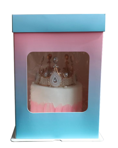 Cake Box Pink and  Blue 