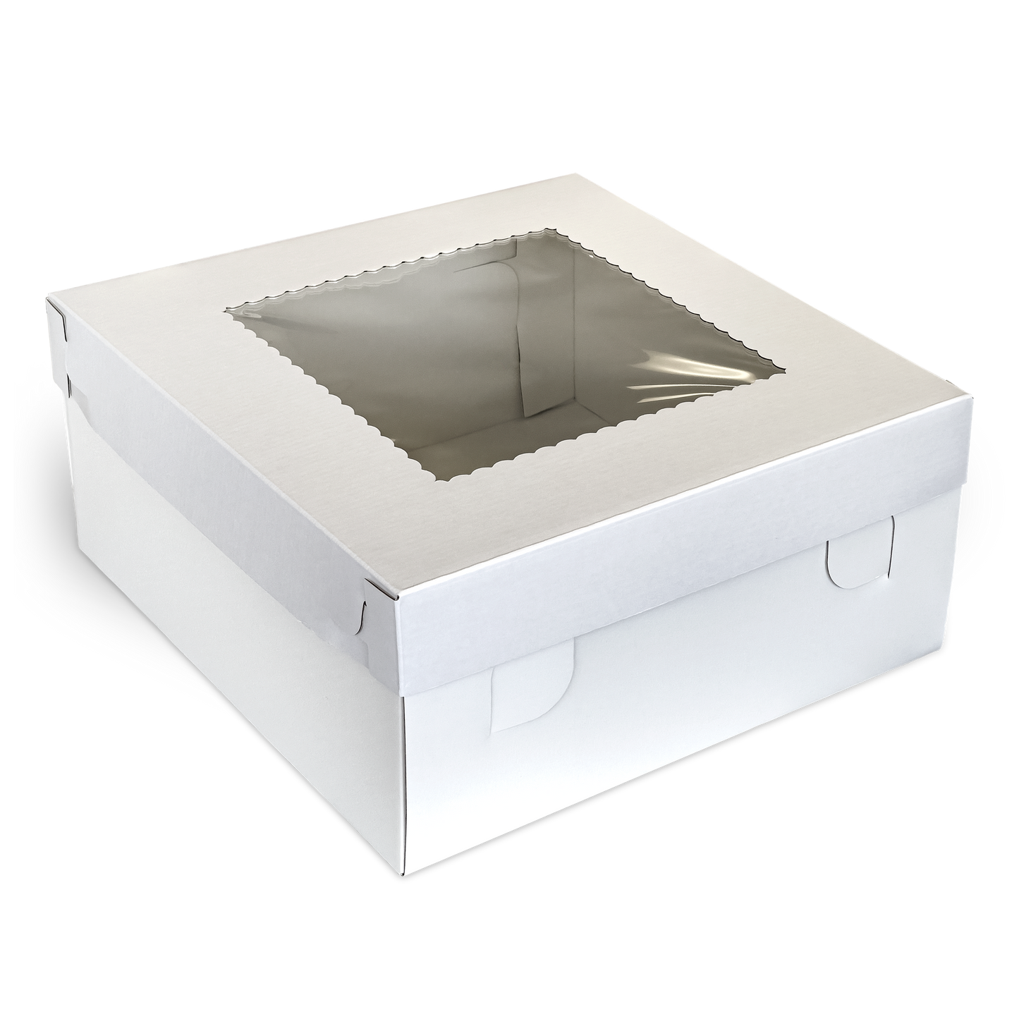 White bakery cake box with window 