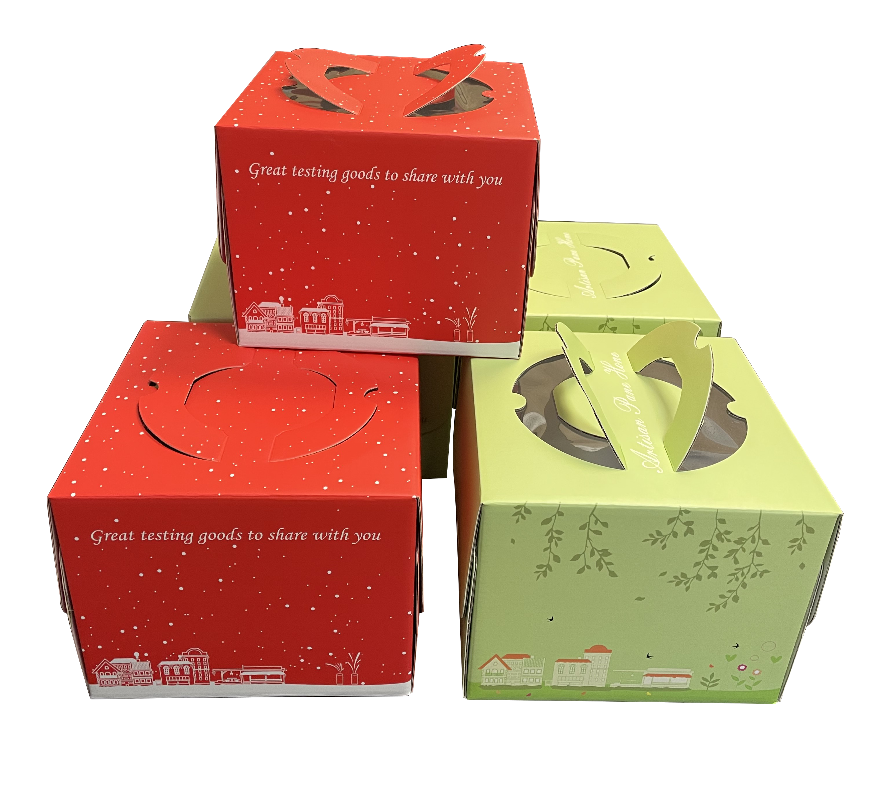 Cake box packaging design template gluing die cut - vector Stock Vector  Image & Art - Alamy
